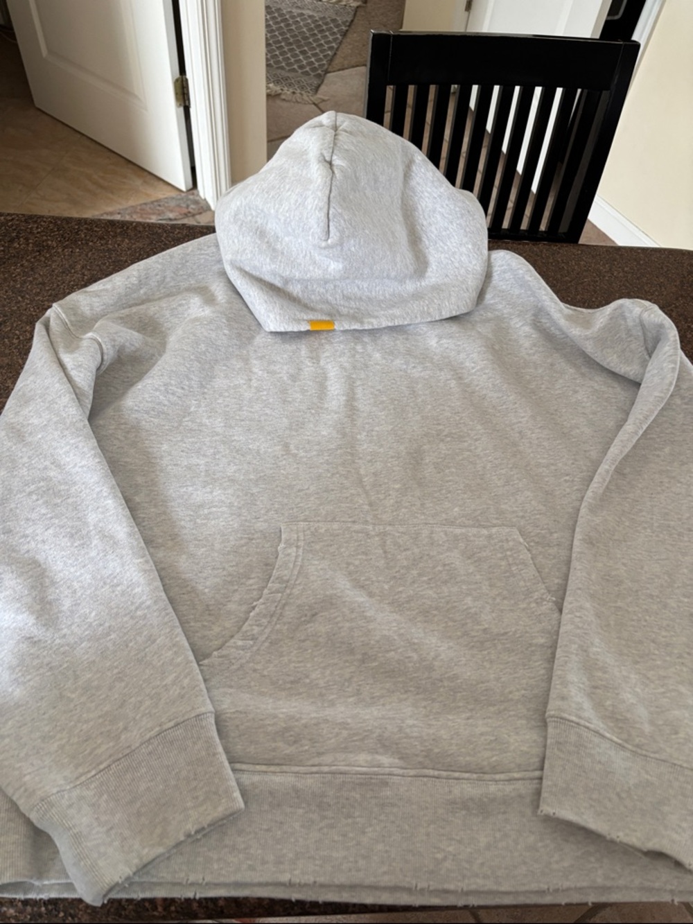YELLOW LABEL CO. Men's Hood Gray Pullover Sweatshirt-M